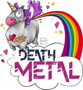 Death Métal unicorn